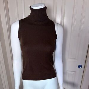 Zara Brown Ribbed Knit Sweater